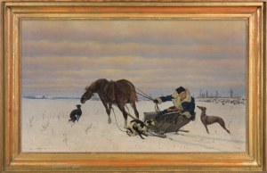 Stanisław Witkiewicz, POLOWANIE Z CHARTAMI, 1875