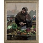 Wacław Szymanowski, PRZEKUPKA. HANDLARKA WARZYW. HANDLARKA WŁOSZCZYZNY, ok. 1883