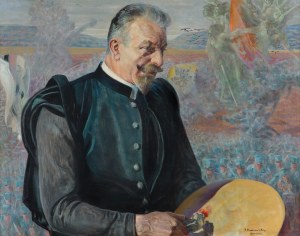 Jacek Malczewski, Portret Kazimierza Pochwalskiego, 1914-1915