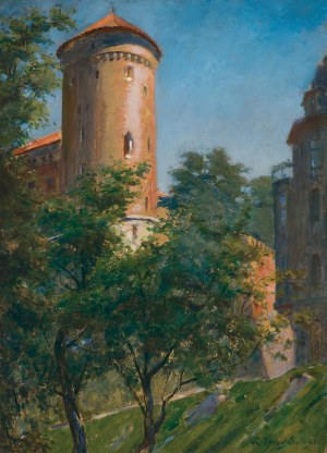 Leonard Stroynowski, WIEŻA SANDOMIERSKA ZAMKU KRÓLEWSKIEGO NA WAWELU, ok. 1921