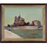 Wlodzimierz Terlikowski, PARIS, VIEW ON NOTRE-DAME CATHEDRAL, 1928