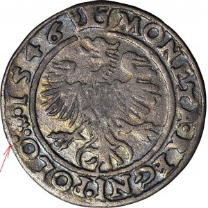 R-, Zygmunt I Stary, Grosz 1546, POLO :*. (dwukropek-rozetki-kropka)