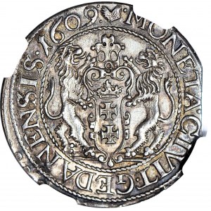 RR-, Zygmunt III Waza, Ort 1609, Gdańsk, rzadki rocznik