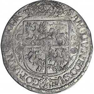R-, Zygmunt III Waza, Ort 1621, Bydgoszcz, SIGI - PRVS:MAS, perełki za kokardą