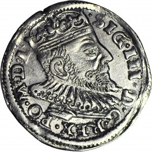 Zygmunt III Waza, Trojak 1593, Wilno, MDL, menniczy