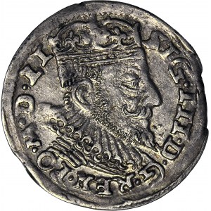 Zygmunt III Waza, Trojak 1593, Wilno, DLI