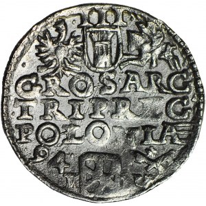 RR- Zygmunt III Waza, Trojak 1594, Poznań, nienotowany