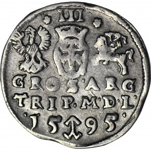 Zygmunt III Waza, Trojak 1595, Wilno
