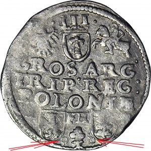 RR-, Zygmunt III Waza, Trojak 1596/1506 Poznań, błąd w dacie