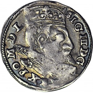 Zygmunt III Waza, Trojak 1598 Lublin, L rozdziela datę