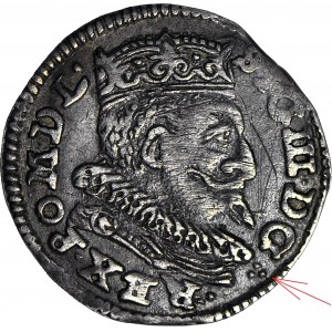 R-, Zygmunt III Waza, Trojak 1598 Lublin, znak specjalny trójkropek, nienotowany