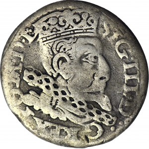 R-, Zygmunt III Waza, Trojak Wilno 1601, Łabędź, R3
