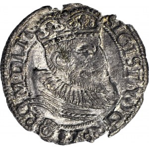 RR-, Zygmunt III Waza, Grosz 1593 Olkusz, R5, T.12mk