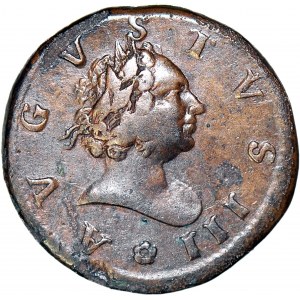 RR-, August III Sas, 1738 okolicznościowe/próbne 8 fenigów