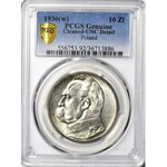 10 złotych 1936, Piłsudski, menniczy