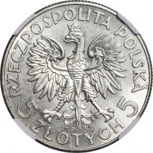5 złotych 1932, Głowa, Londyn, mennicza