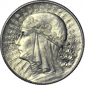 5 złotych 1933, Głowa, mennicza