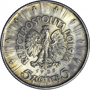 5 złotych 1935, Piłsudski, menniczy