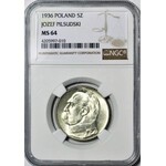 5 złotych 1936, Piłsudski, menniczy