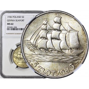 5 złotych 1936 Żaglowiec, menniczy