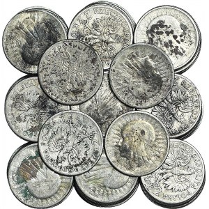 Zestaw 150 monet srebrnych 2 złote głowa kobiety 1932-1934