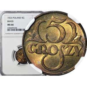 5 groszy 1923 MOSIĄDZ, WYŚMIENITE