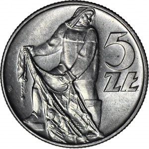 5 złotych 1971, Rybak, menniczy