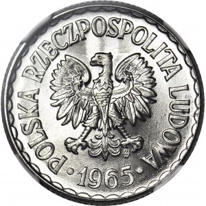 1 złoty 1965, mennicze