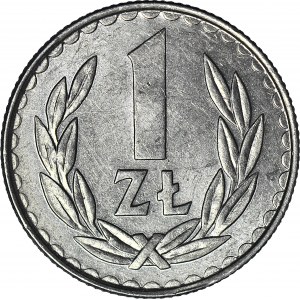 R-, 1 złoty 1987 skrętka 90 stopni w prawo, rzadkie