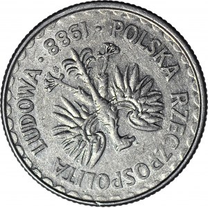 R-, 1 złoty 1988 skrętka 160 stopni w prawo, rzadkie