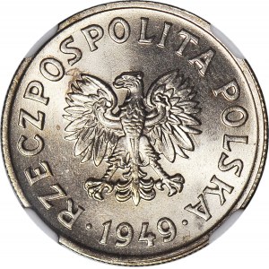 50 groszy 1949 miedzionikiel, mennicze