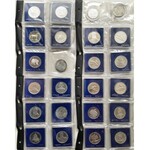 KPL 68 lustrzanek PRL, 50, 100, 200, 500 i 1000 zł, niebieskie pudełka