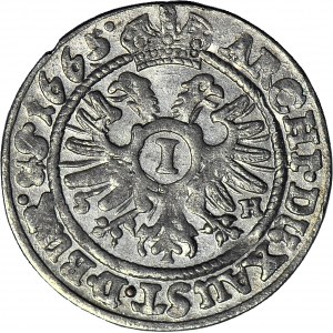 Śląsk, Leopold I, Wrocław, Krajcar 1665