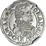 RR-, Śląsk, Księstwo Karniowskie, Jan Jerzy, 3 krajcary 1618, Karniów, rzadki rocznik