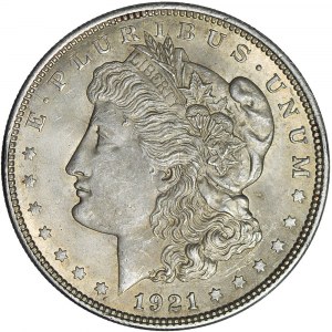 Stany Zjednoczone Ameryki (USA), 1 dolar 1921, Filadelfia, typ Morgan, piękny