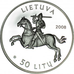 Litwa, 50 litów 2008, Zamek w Kownie