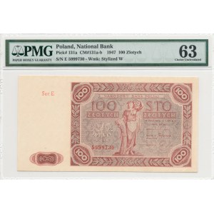 100 złotych 1947, ser. E