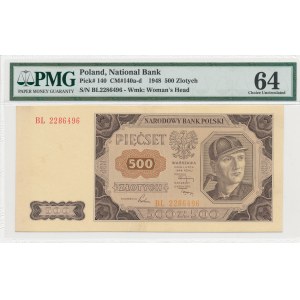 500 złotych 1948, ser. BL