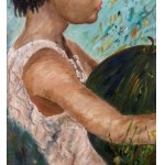 UNIDENTIFIED SIGNATURE, Portrait of a Young Person with Watermelon