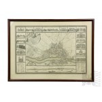 Giovanni Antonio Rizzi-Zannoni (1736-1814), Plan Warszawy (Plan de Varsovie) 1772, Miedzioryt