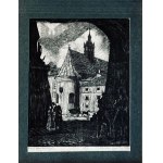 Zabytki Krakowa, zestaw 3 drzeworytów, 1942 Staatliche Kunstgewerbeschule Krakau