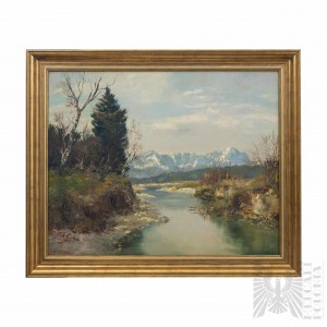 Josef Burger (Munich 1887 - 1966 Munich) Paysage de montagne