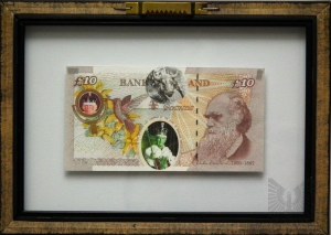 Banksy of England - 10 British Pound Banknote Princess Diana.