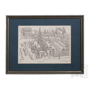 Edward Dwurnik (1943-2018), Wrocław (2005), Serigraph on Paper