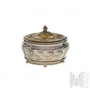 Fraget Warsaw - Tsarist Art Nouveau Silver-plated Sugar Box 