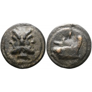 Anonymous, As;, c. 225-217 BC; Æ (226 g; 61,8 mm; 11 h)