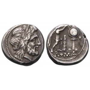 Anonymous, Victoriatus, 209 BC; AR (3,70 g; 15,5 mm; 11 h)