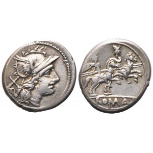 Anonymous, Denarius, 202 BC; AR (3,75 g; 18 mm; 9 h)