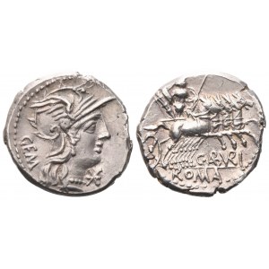 C. Aburius Geminus, Denarius, 134 BC; AR (3,93 g; 19 mm; 6 h)