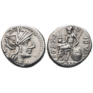 N. Fabius Pictor, denár, 126 pred Kr.; AR (3,91 g; 16 mm; 12 h)